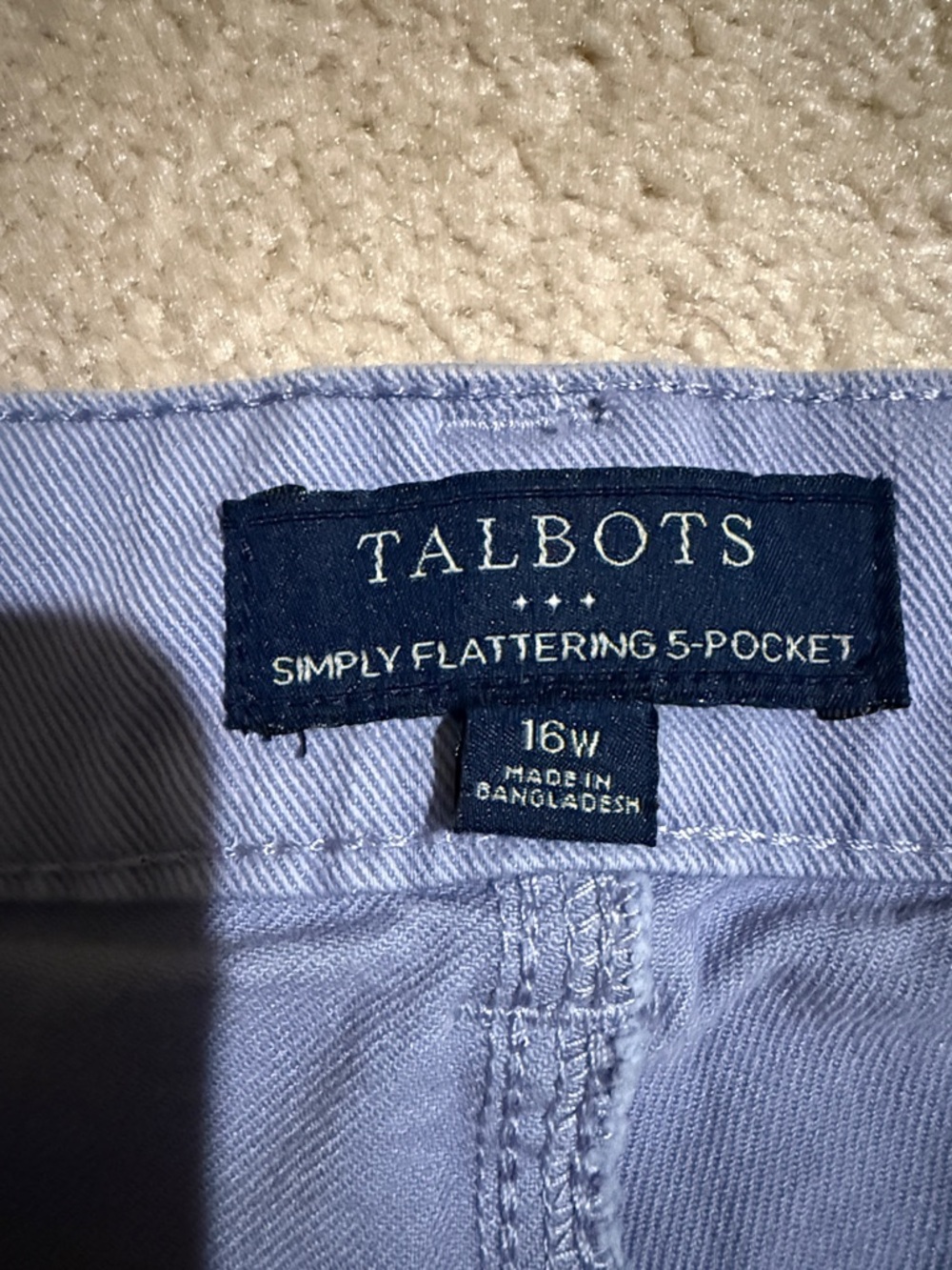Talbots Light Dusty Blue Jeans - Picture 2 of 7